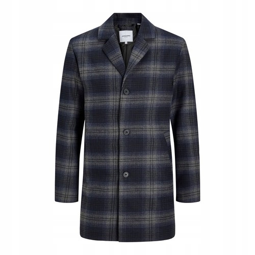 Jack And Jones Pánský Kabát S Klasickou Mřížkou A Klopami 5XL 6FA