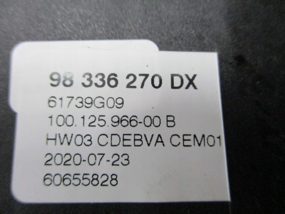 Mécanisme levier vitesse PEUGEOT 2008 20R 98336270