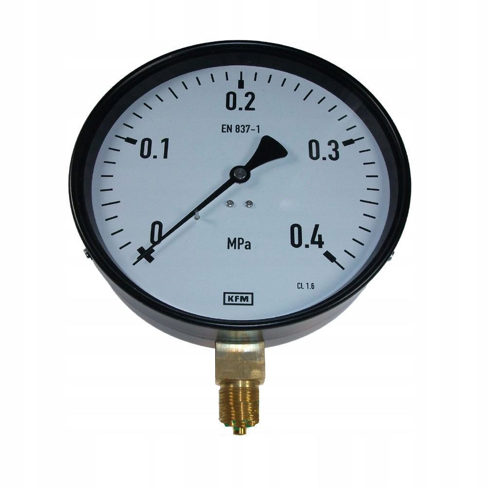 0-0,4MPa (0-4atm.) Manometr 160mm M20x1,5 Wika 111.20.160 M160R Kfm EN837