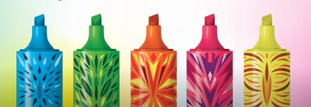 MINI Zakreślacze Markery Mazaki - FLUORESCENCYJNE Płeć chłopcy dziewczynki