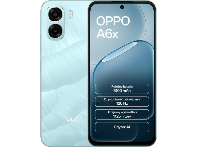 Smartfon Oppo A6x 4/128GB 6.75" 120Hz Niebieski