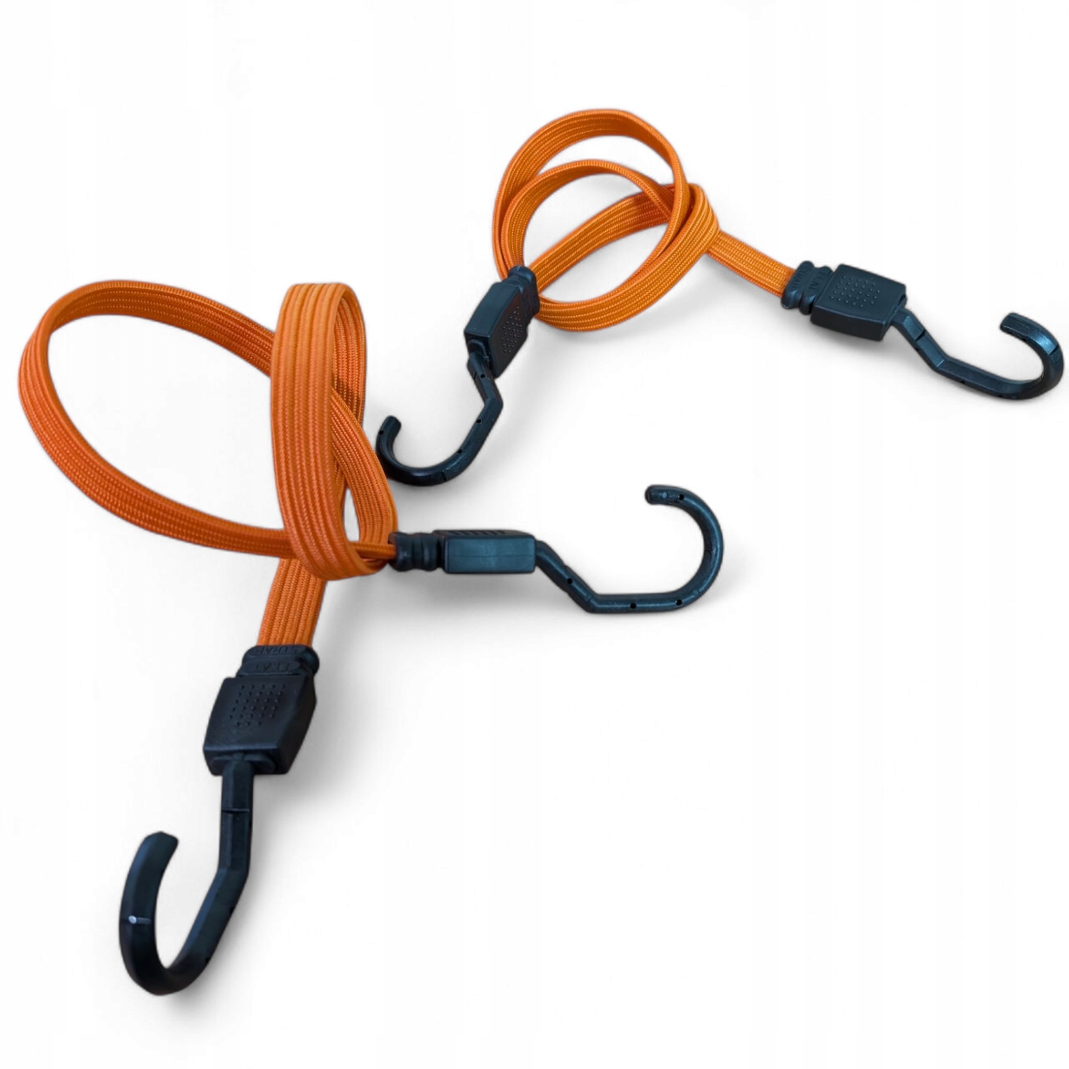 2x Linka Guma Pas do mocowania bagażu ładunku haczyk Szeroka Mocna 85-155cm