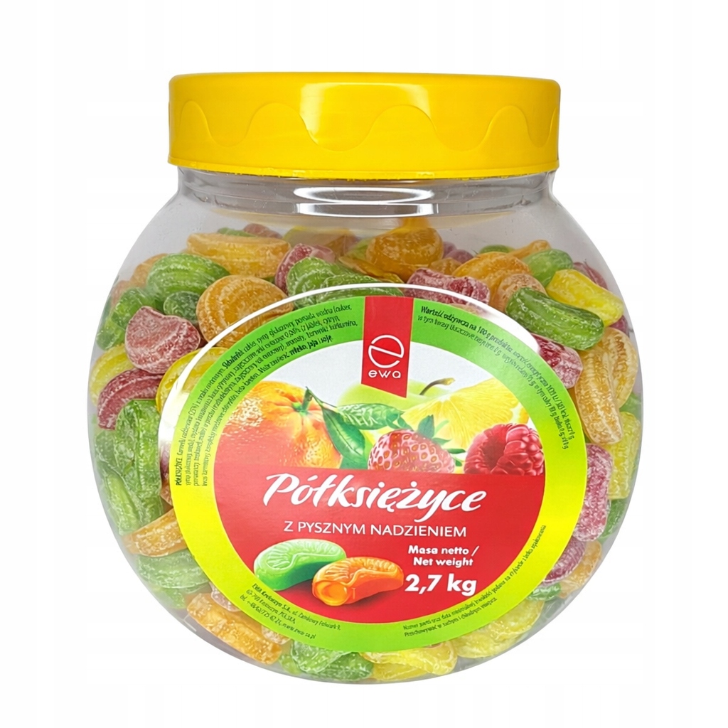 Cukierki Półksiężyce nadziewane Ewa 2700 g
