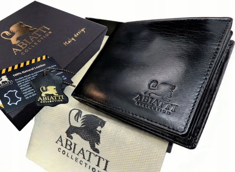 

Portfel Męski Skórzany Abiatt Skóra Bawola Premium