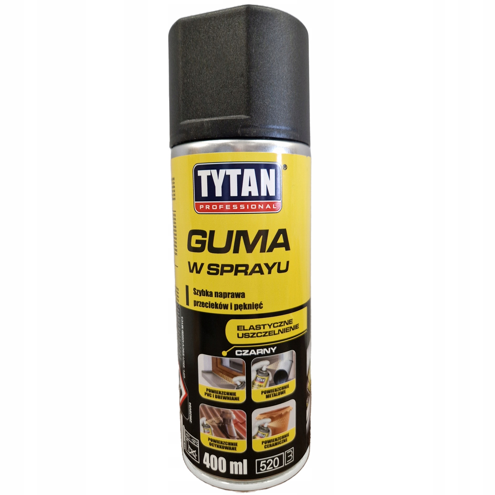 GUMA w SPRAY Uszczelniacz dekarski WODA STOP TYTAN ELASTYCZNA Kod producenta GUMA w SPRAY Tytan