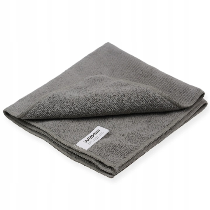 WaxPro Microfiber Grey 360gsm 40x40cm Uniwersalna Mikrofibra Z Obszyciem
