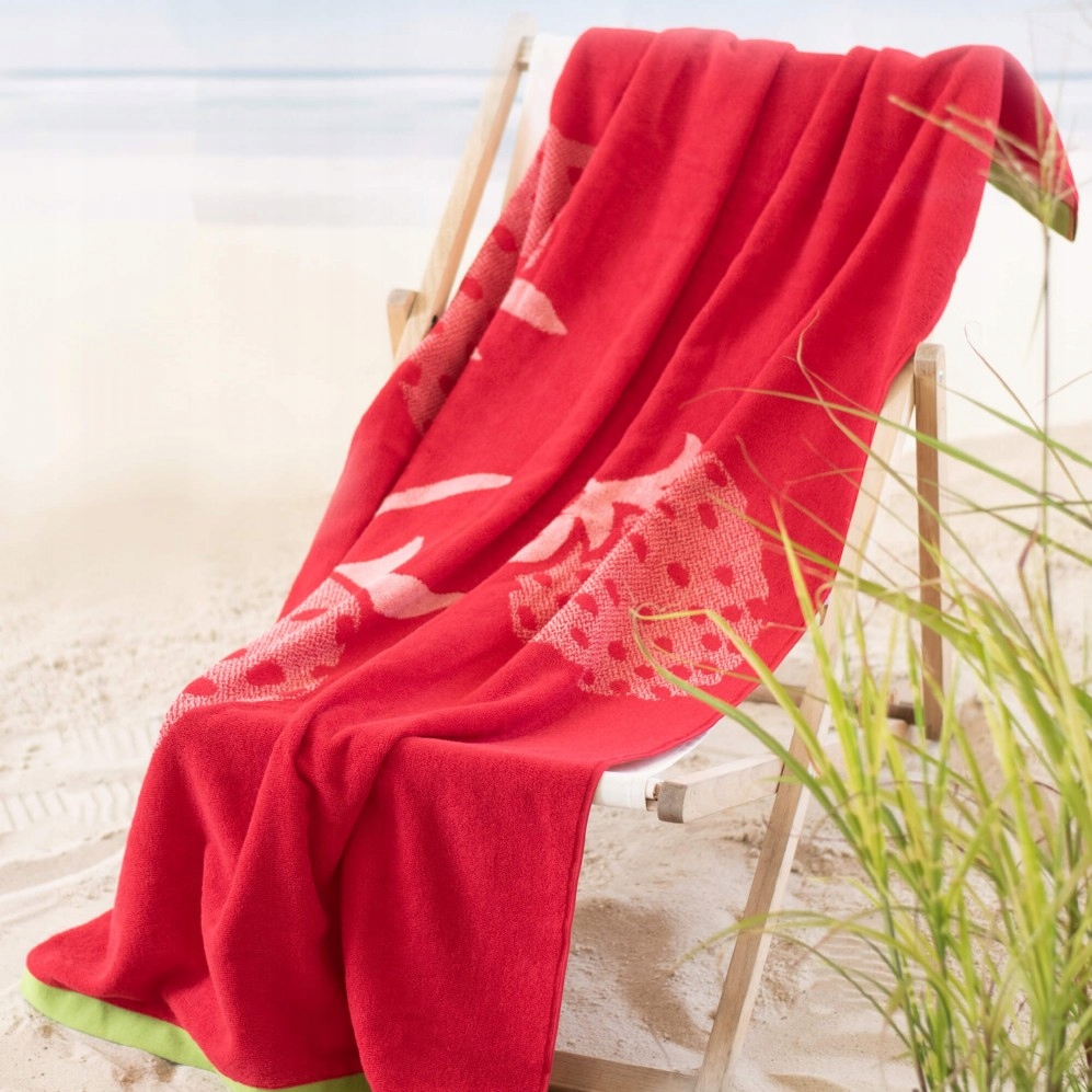 Ręcznik plażowy STRAWBERRY Zwoltex 100x160 bawełna Średnica/szerokość 100 cm