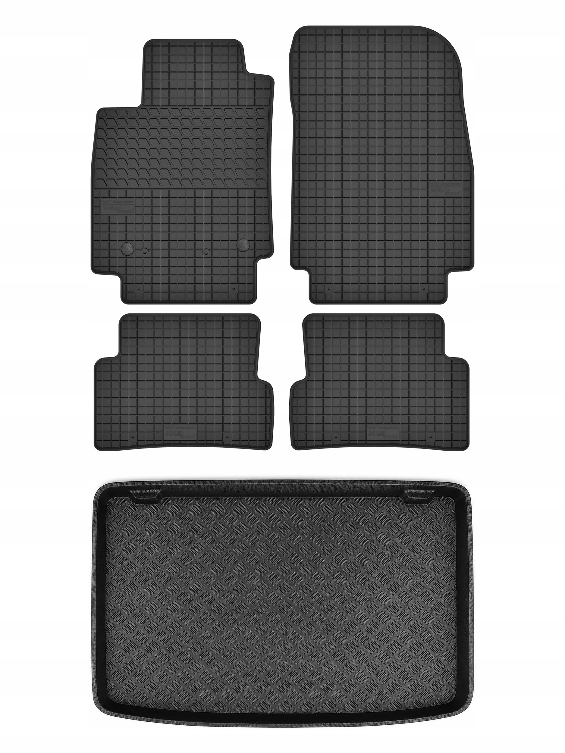 Gumové koberce SolidTread rohož do kufru pro: Renault Captur I 2013-2019