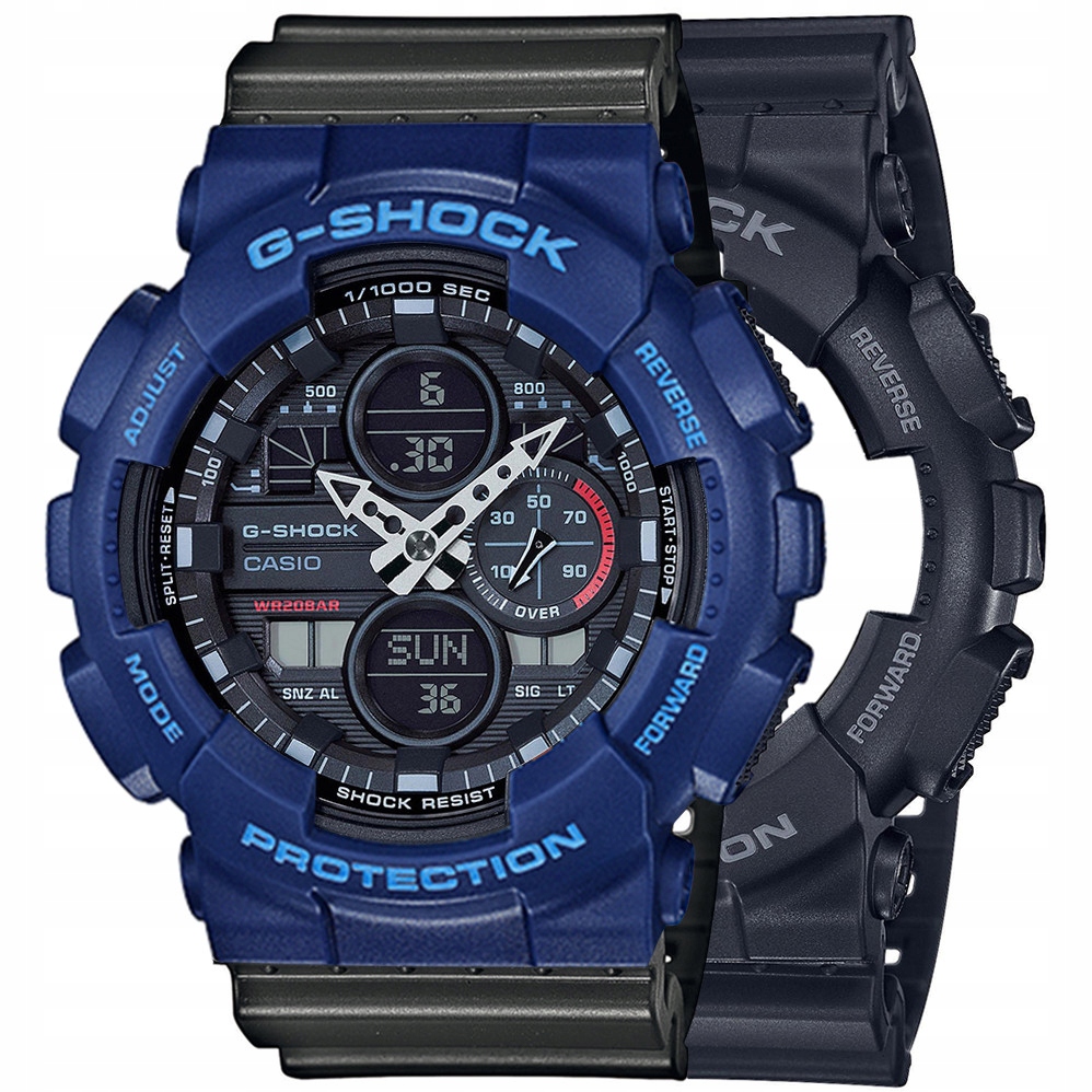 Sada G-shock GA-140-1A1ER Modrá Černá
