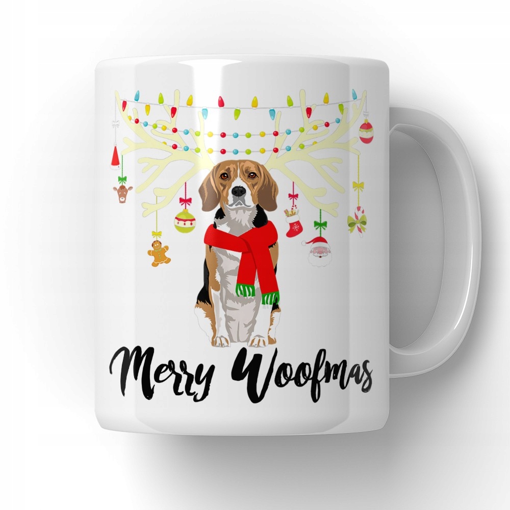 

Kubek Merry Woofmas Beagle Renifer