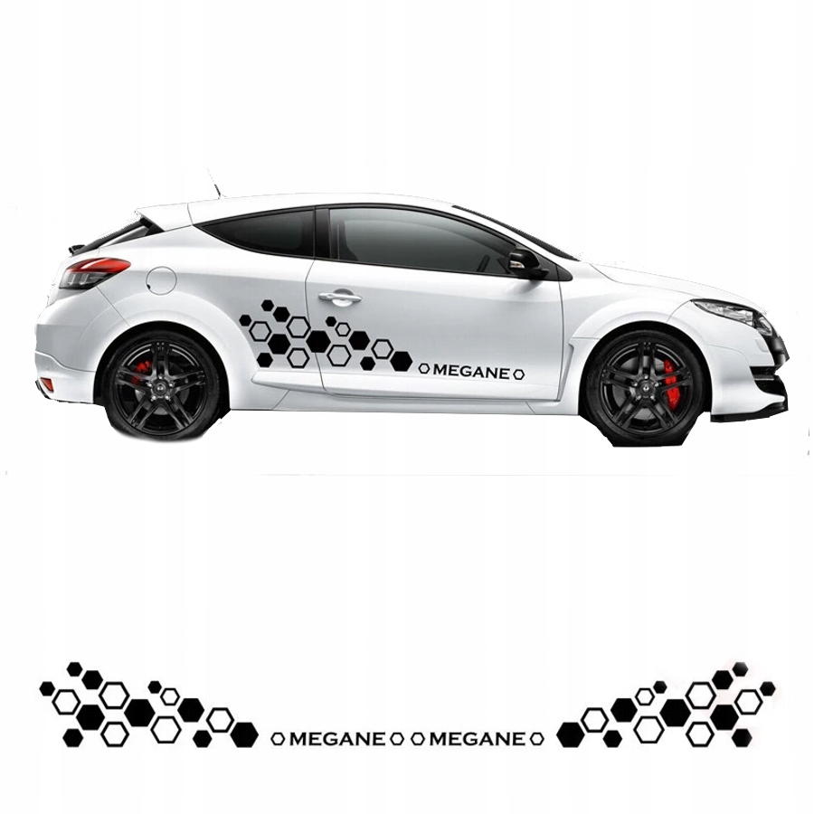 Тюнинг наклейка ремни для авто MEGANE цвета