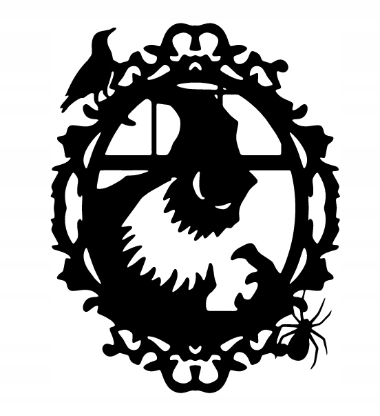 Halloween Dekorace Nástěnný Panel Nálepka Obraz