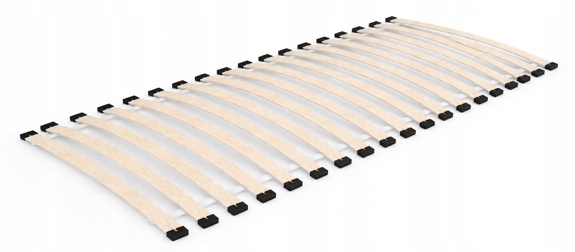 Stelaż 90X200 Drewniany Rolowany 18 Listew Sprężynujący Wkład Do Łóżka