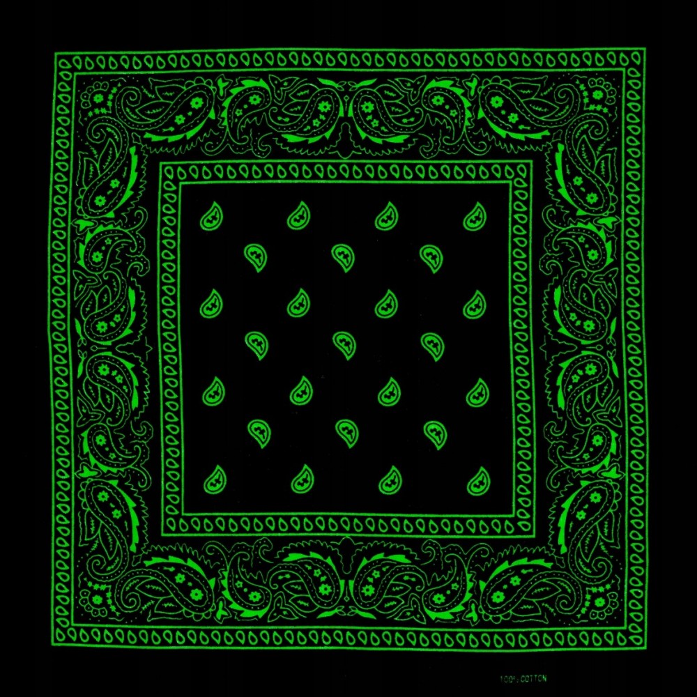 

Bandana bandama czarna bandamka chusta paisley