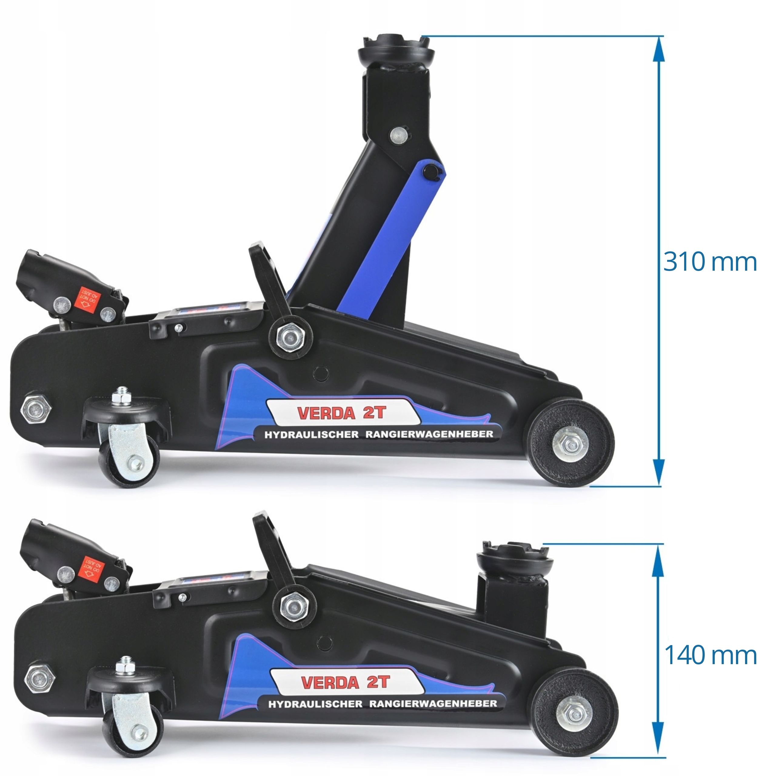 PODNOŚNIK SAMOCHODOWY HYDRAULICZNY WARSZTATOWY ŻABA 2T LEWAREK W WALIZCE Kod producenta SN3060