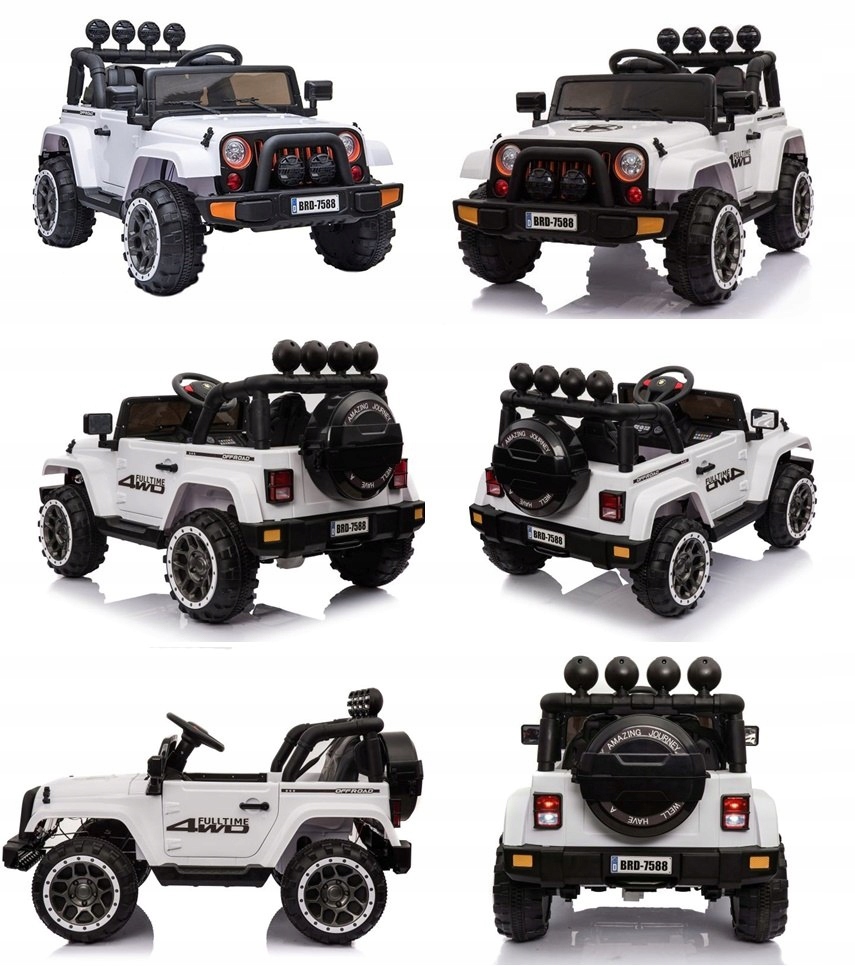 MEGA JEEP FULLTIME, NAPĘD 4X4, 1X12V ,WOLNY START Liczba miejsc 2