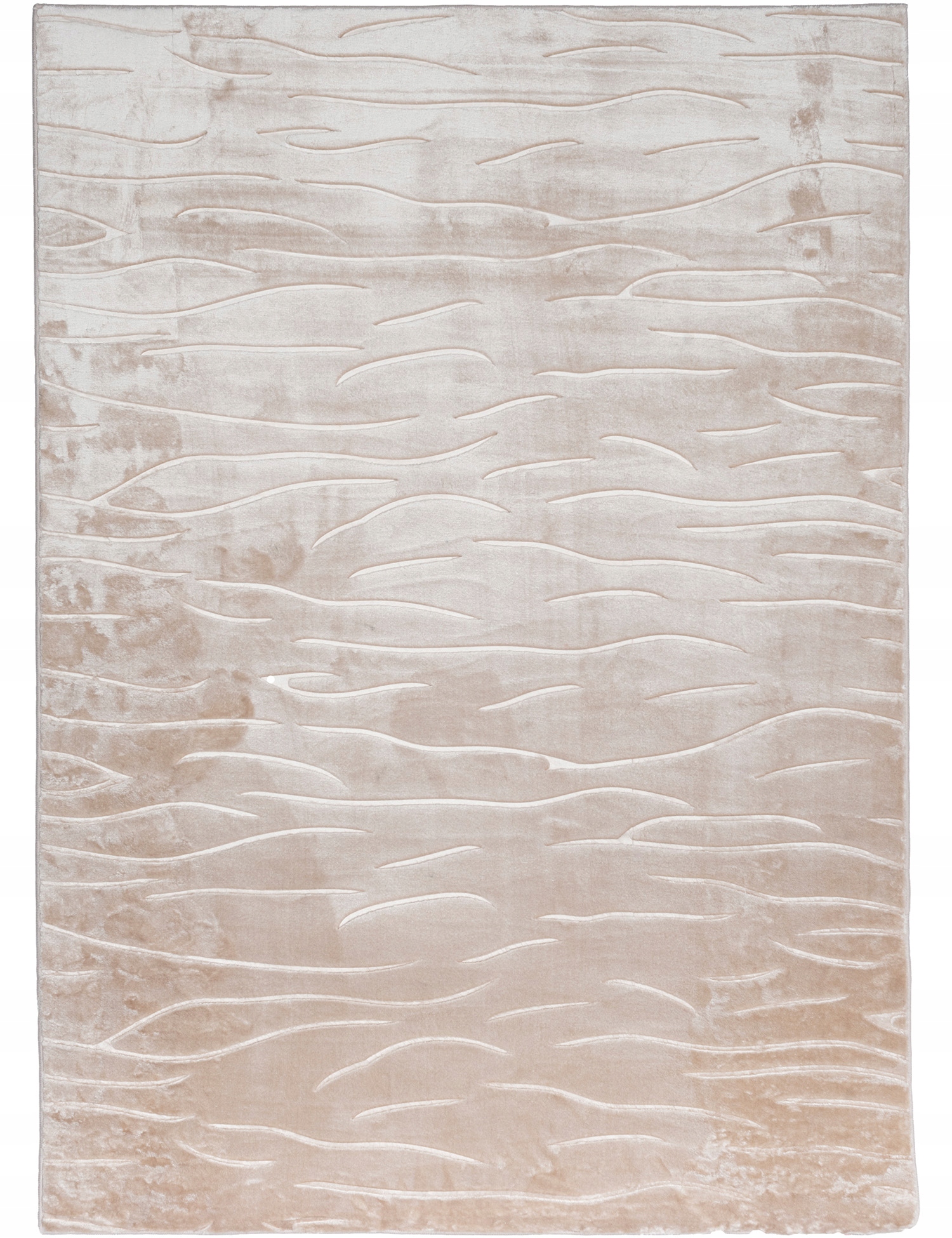 DYWAN GLAMOUR DO SALONU BEŻOWY MIĘKKI CIEPŁY POŁYSK WZÓR 3D 160x220CM Szerokość produktu 160 cm