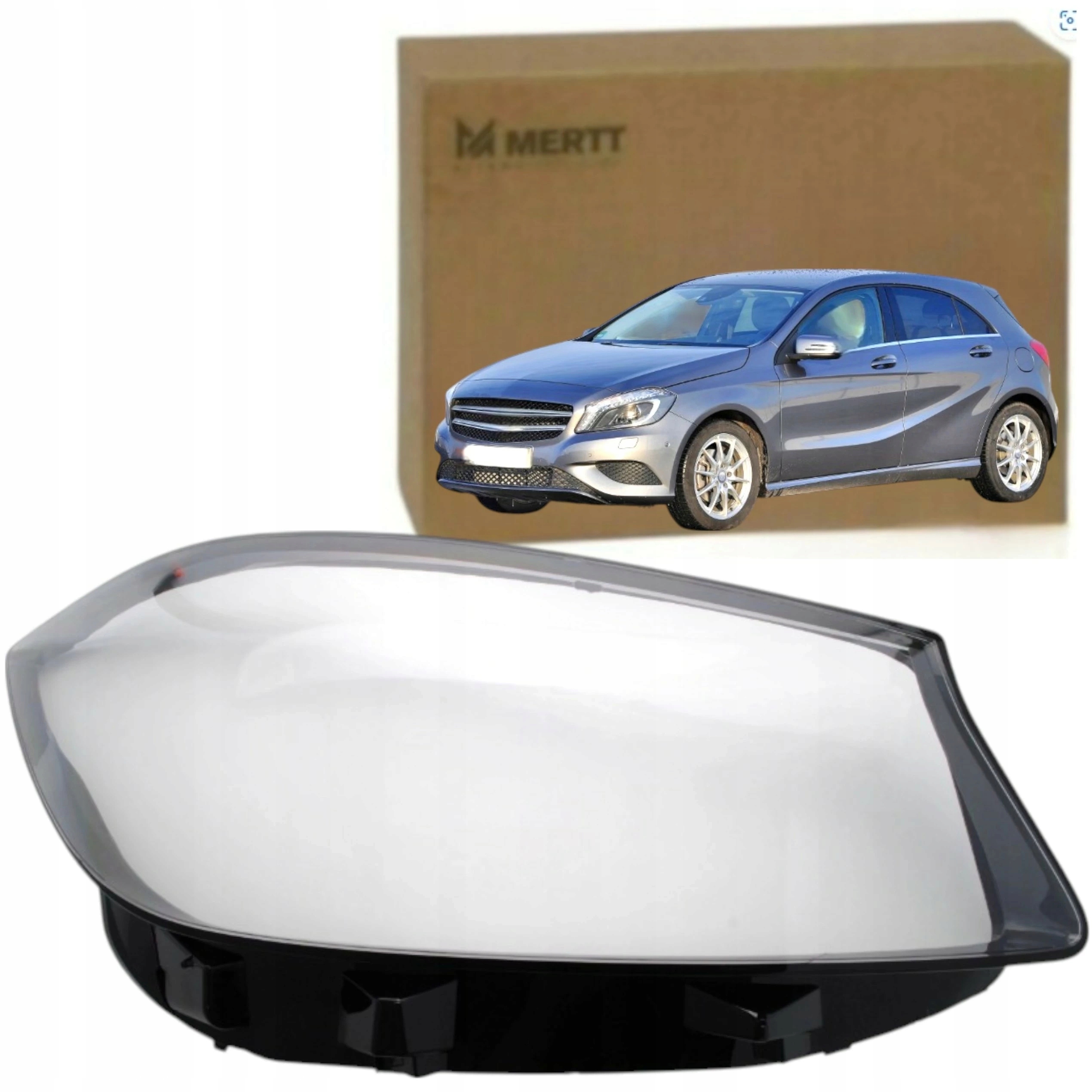 Mercedes Klasa A W176 2015-2017 Lift Klosz Pravý sklo světlometu lampa