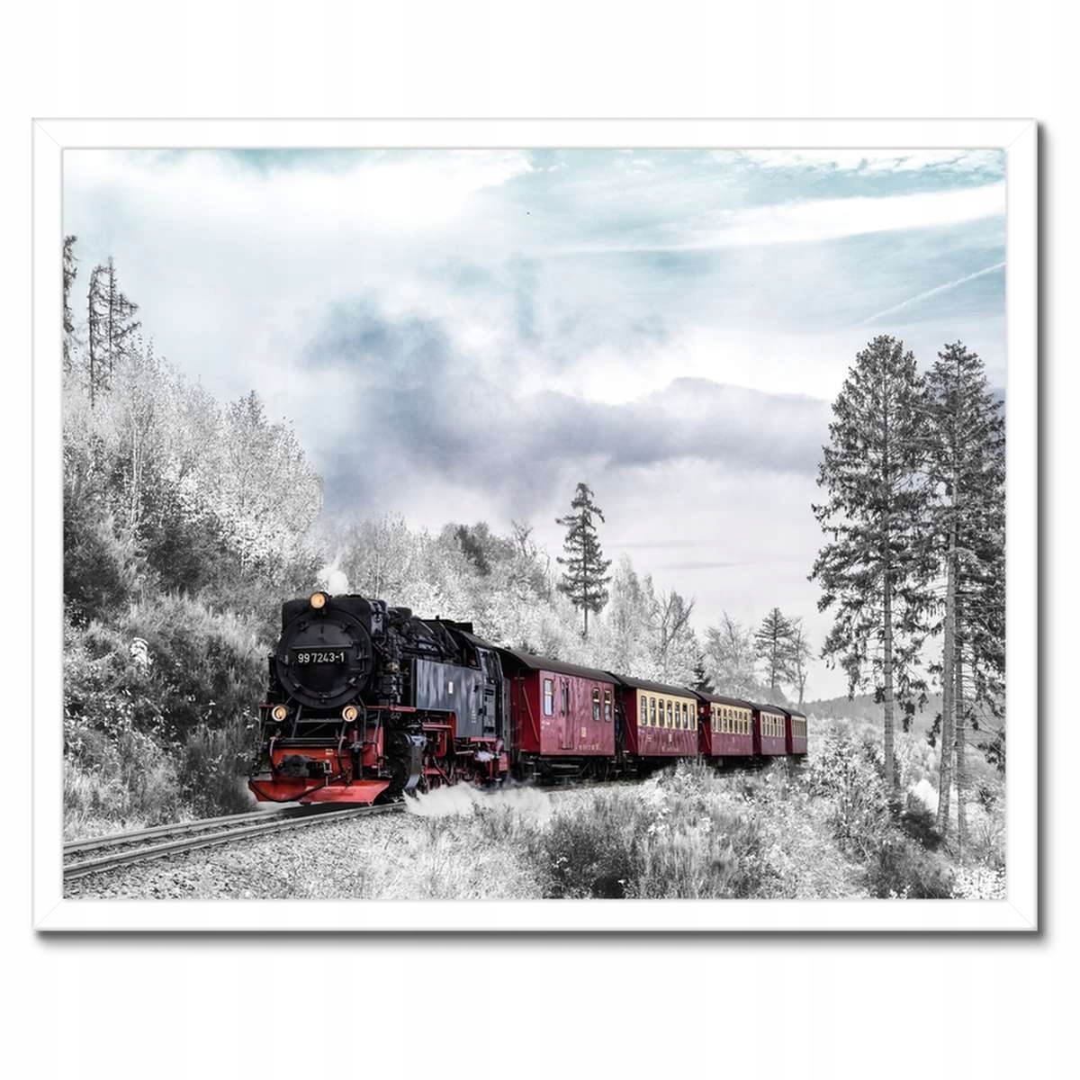 Plakáty v rámu 50x40 Vlak Vláček parník