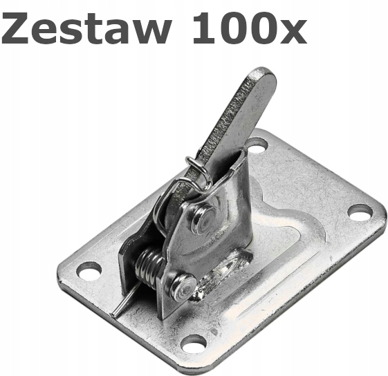 ZACISKI SZALUNKOWE ŻABKI SPINKI OCYNK - ZESTAW 100 Typ zacisk