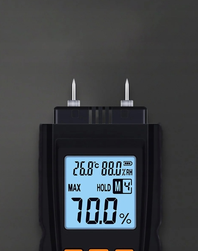 Wilgotnościomierz GM610 Pomiar temperatura powietrza wilgotność drewna wilgotność powietrza