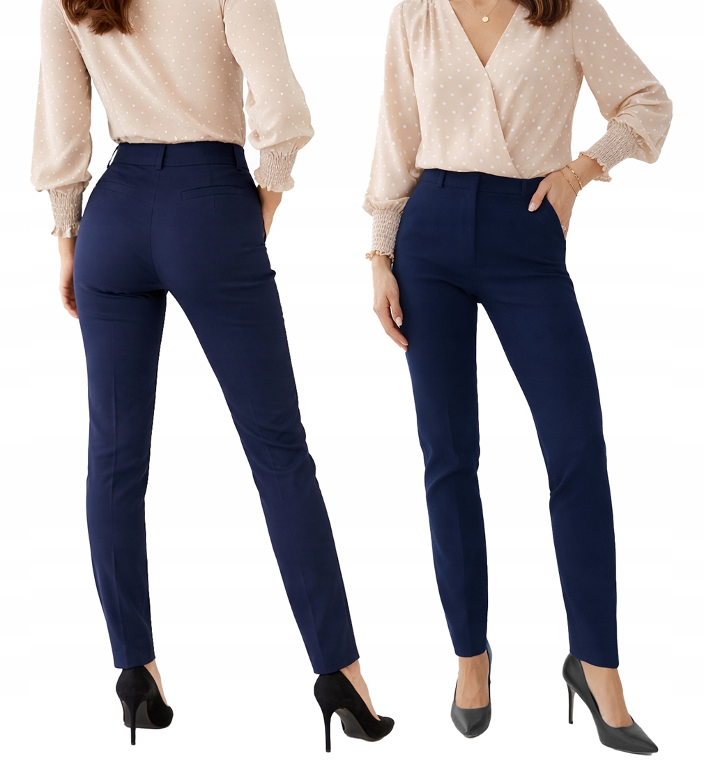 Dámské elegantní kalhoty Sigma s modrými cigaretami, velikost 36 S