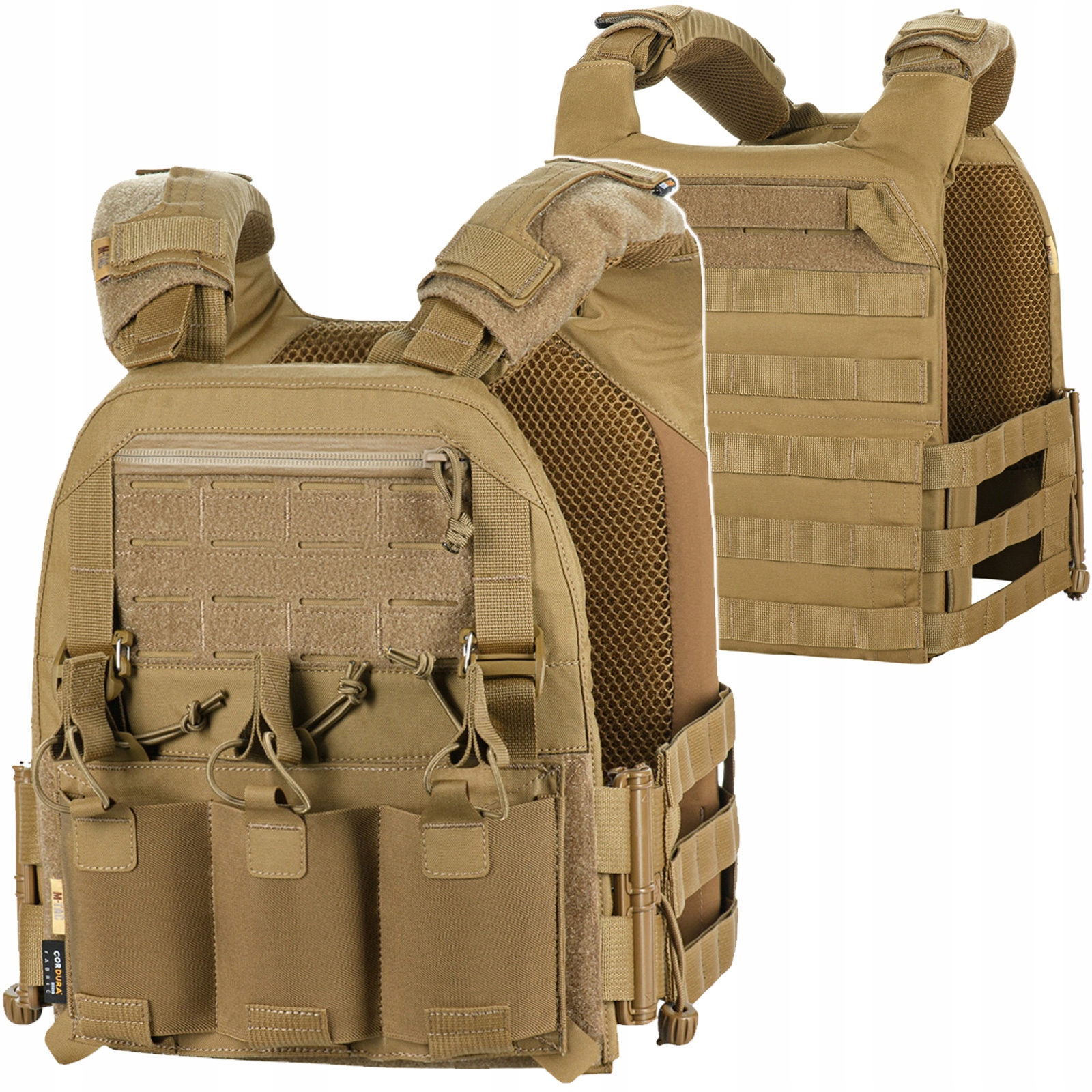 Taktická vesta Plate Carrier Cuirass Elite M-Tac Molle Velcro Coyote