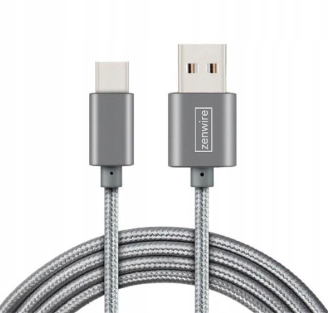 USB-KAABEL TÜÜP-C 3.1 KIIRLAADIMINE QC 3.0 2A ZW Kaabli pikkus 1,5 m