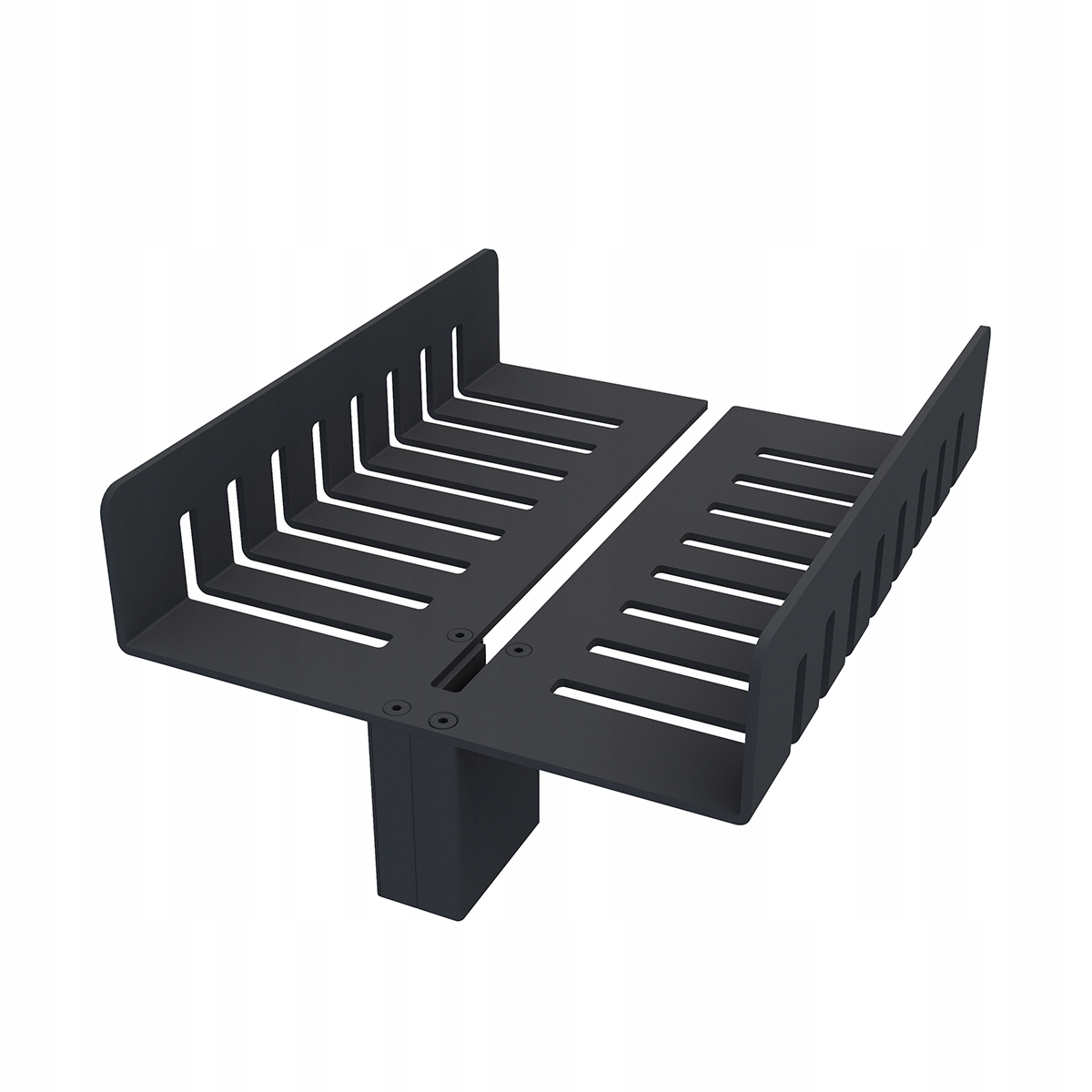 Nimco Unix Čierna polica na sklo sprchového kúta 2091-DL-25-90