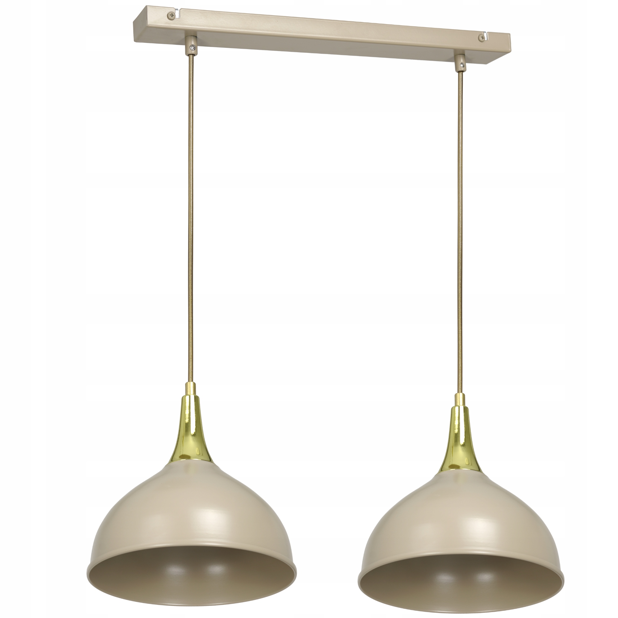 Závěsné Stropní Svítidlo Kov 2-BOD E27 Loft Kašmír Zlatý Nad Ostrovem Polsko