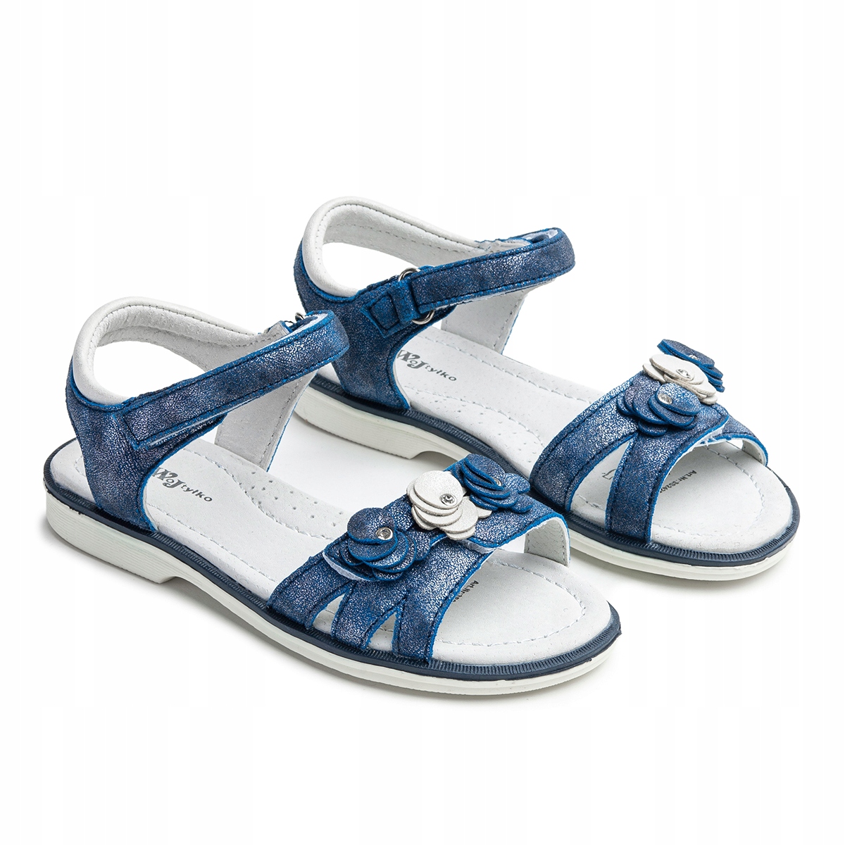 

Sandały wkł.SKÓRA na rzep modne lekkie Wojtyłko