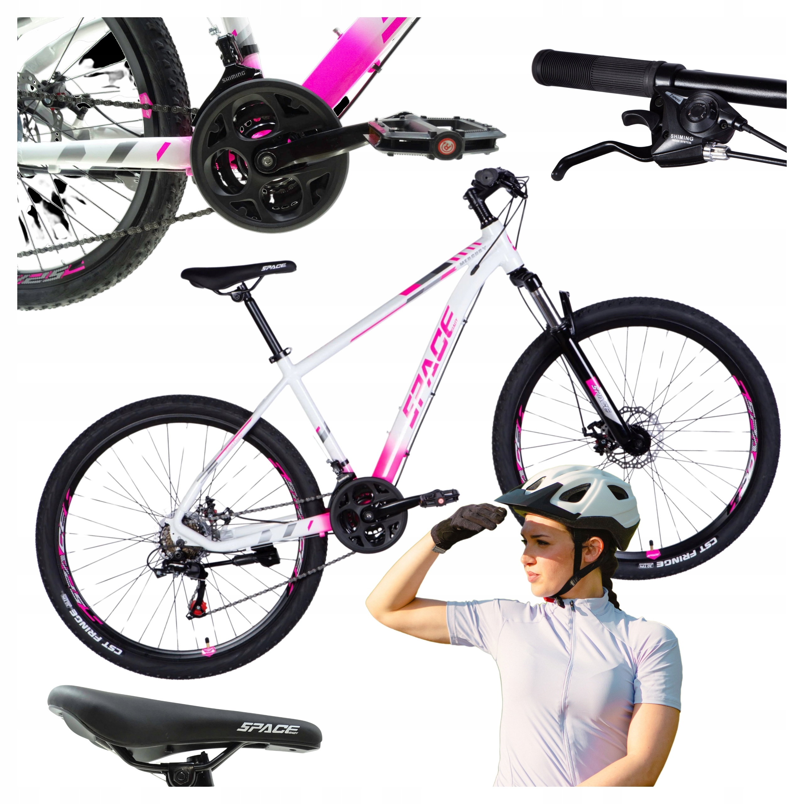 Rower Damski Mtb Górski Mercury 26 Koło Rama Alu 13 Cale Amortyzacja