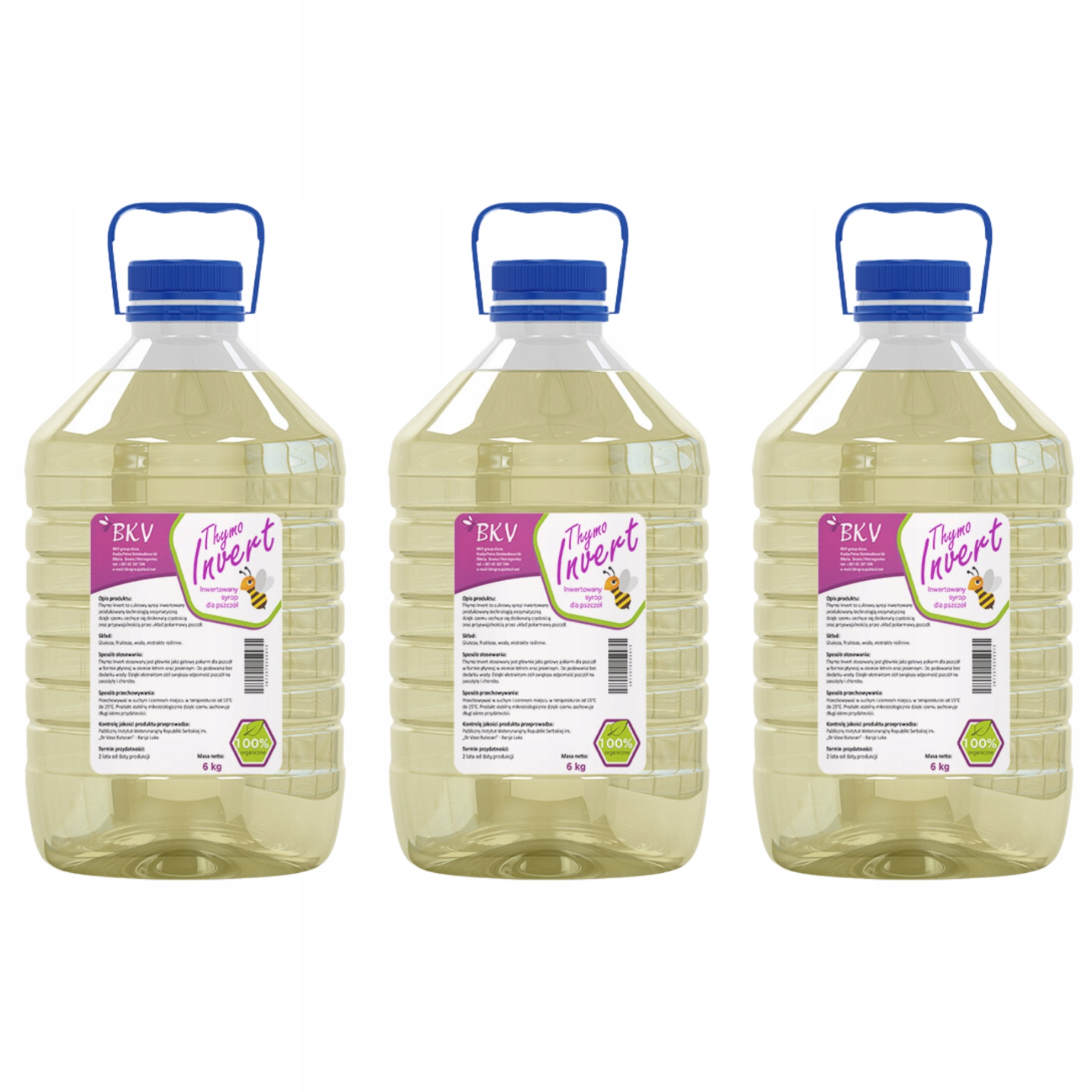 Sirupové krmivo pro včely s tymolem 6 kg x 3 Bkv