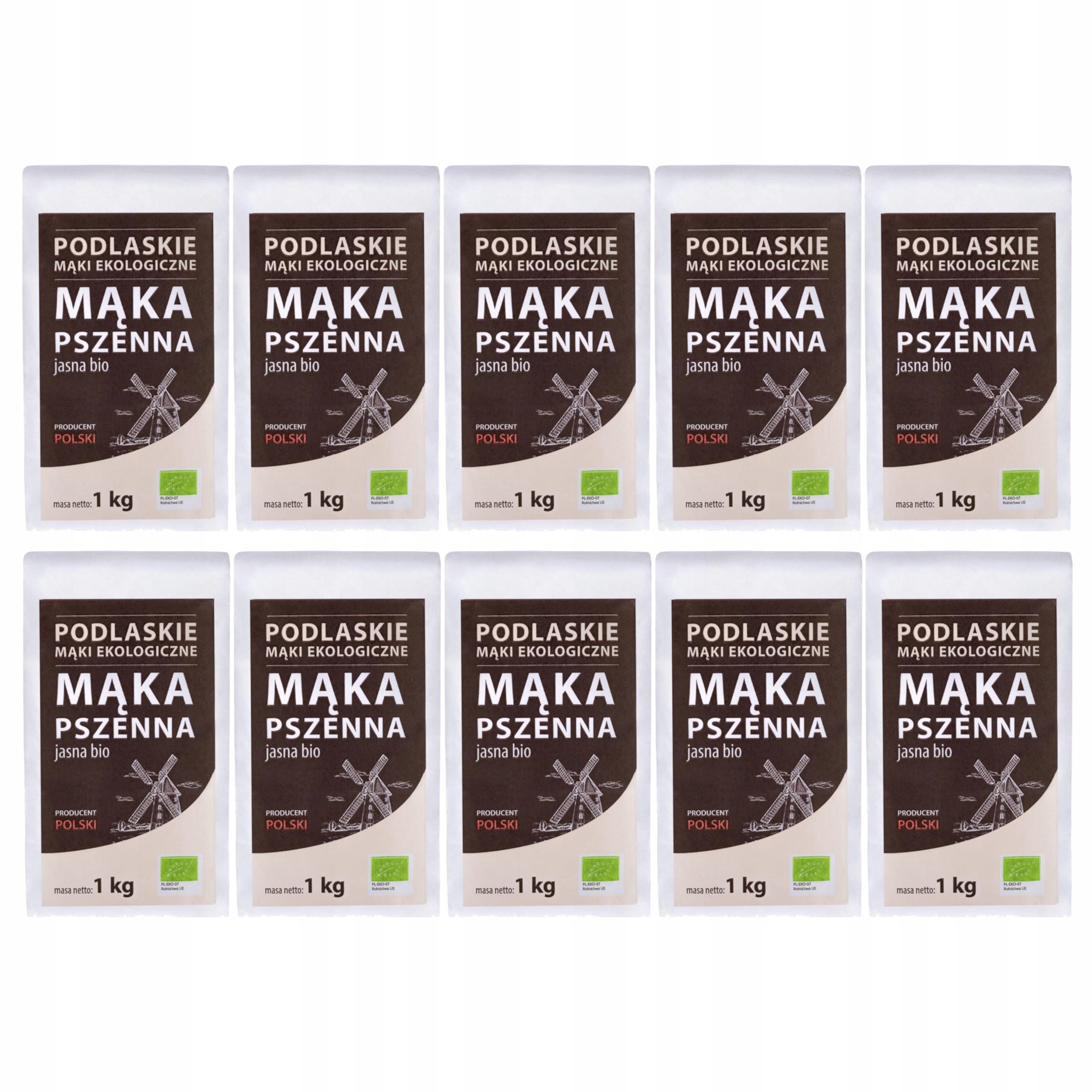 10x Pšeničná mouka světlá Biolife ekologická Bio 1kg
