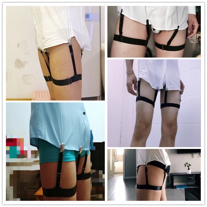 NIEWIDOCZNE SZELKI DO KOSZULI SPODNI MESKIE CZARNE Rodzaj do koszuli