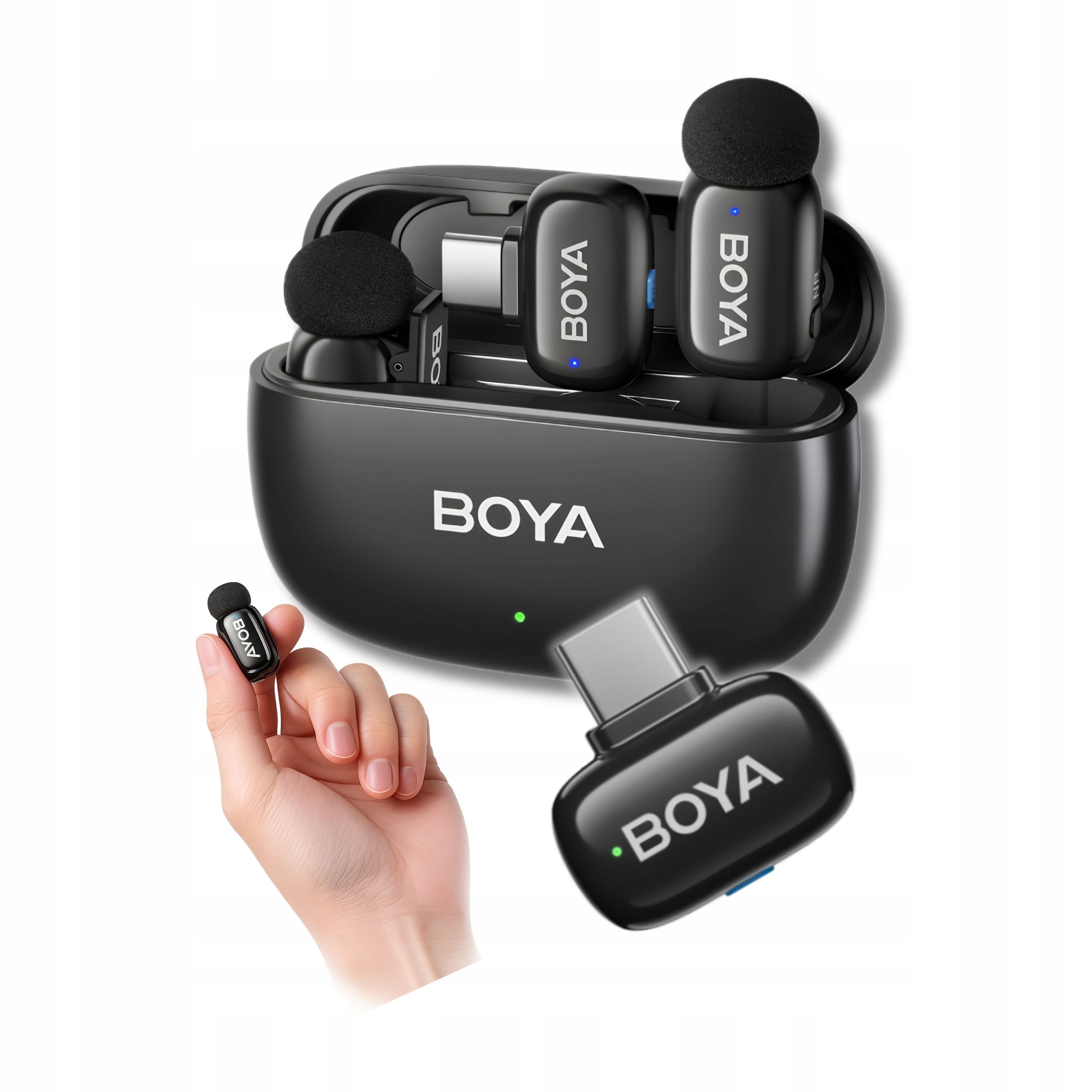 Bezdrátové Mikrofony Pro Telefon Boya 2.4 GHz Usb-c Sada Pouzdro