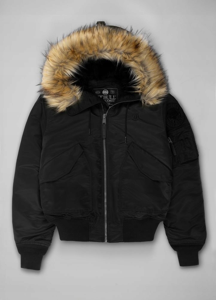 Pánská Zimní bunda Oversize s kapucí Pitbull Harvest Bomber