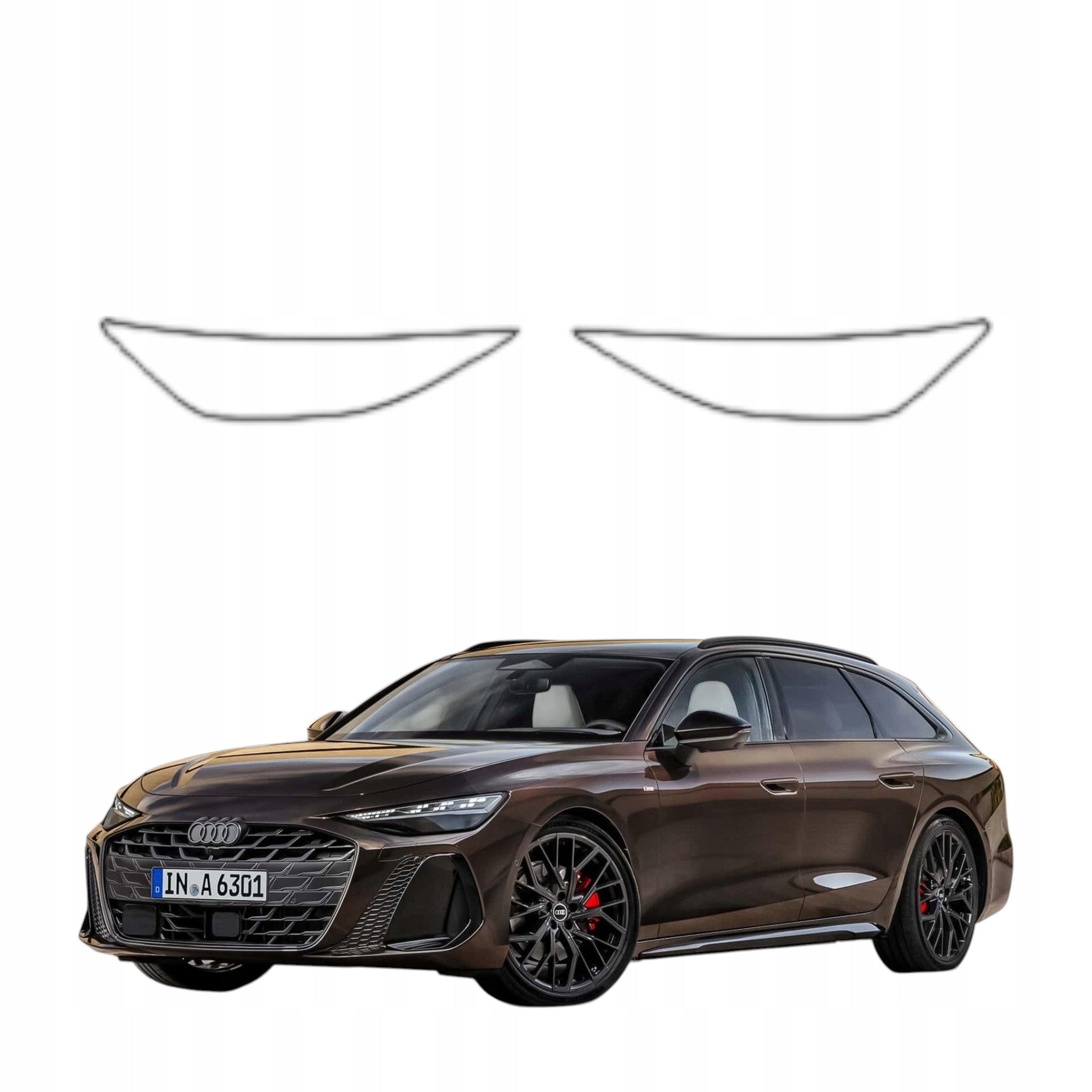 Fólie bezbarvá pro světlomety Audi A6 C9