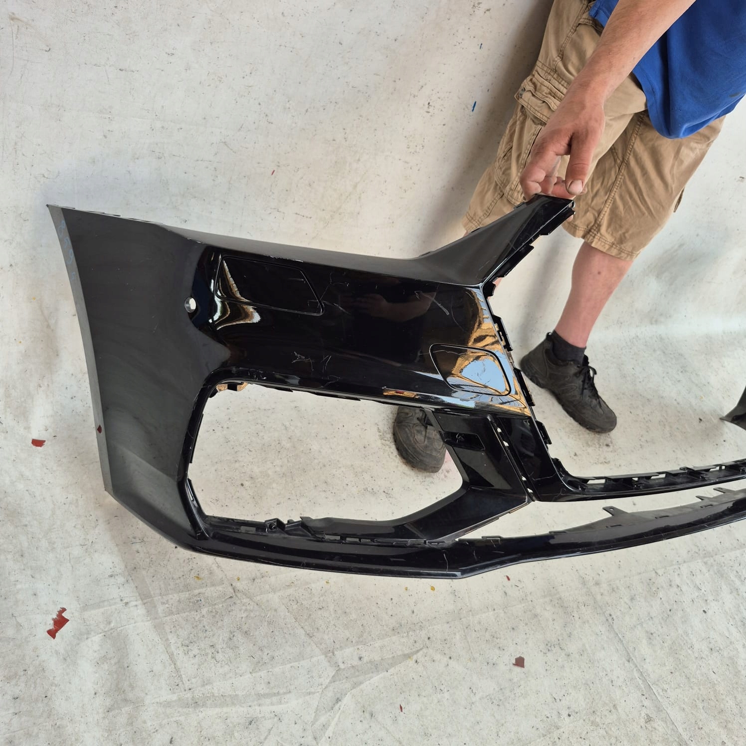 AUDI A7 II 2 C8 4K S-LINE 18-25 bumper front front washer PDC
