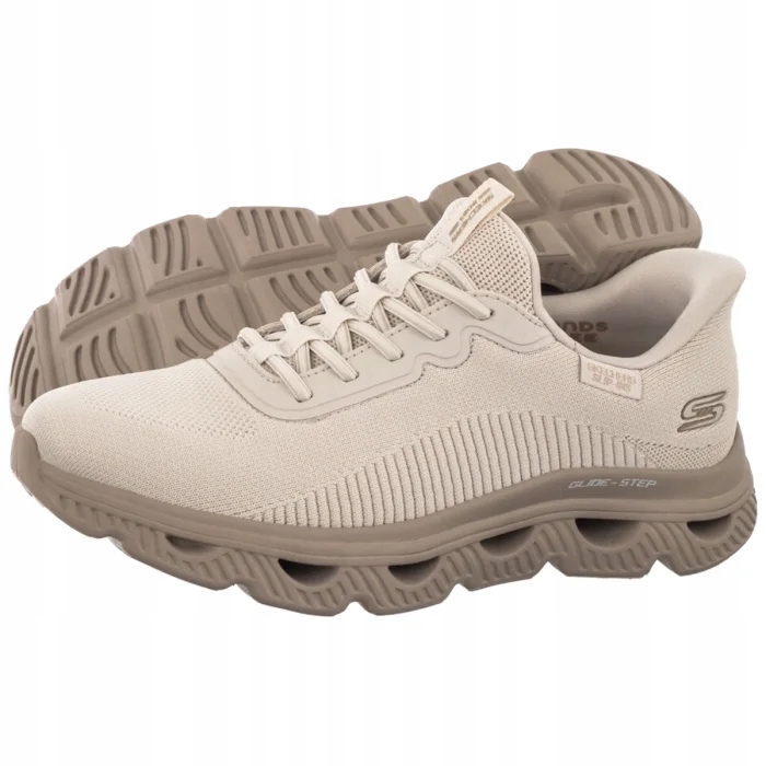 Dámské sportovní boty Skechers Bobs Arc Waves Natural 117629 Béžová