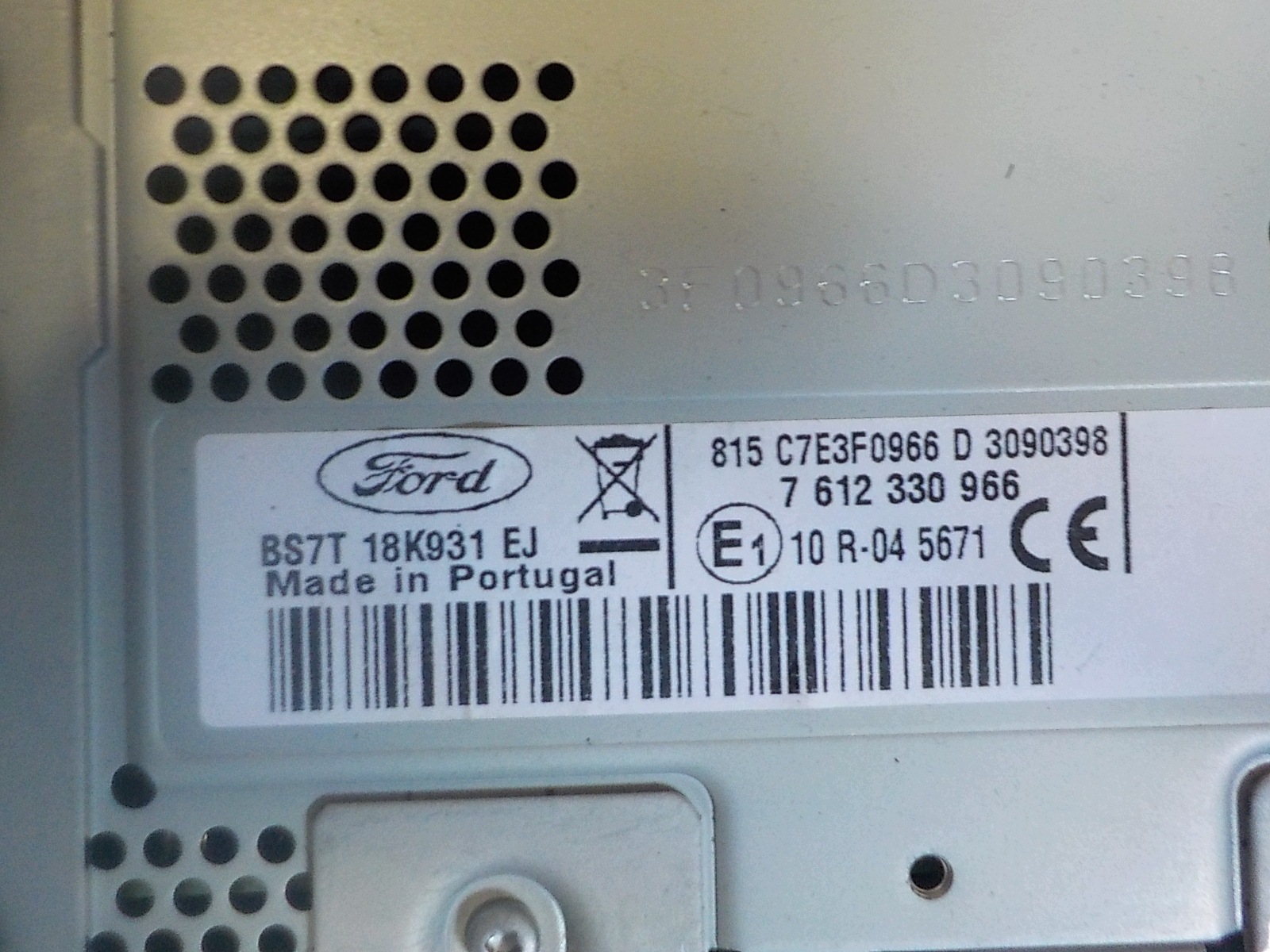 FORD MONDEO IV RADIO navigation BS7T-18K931-EJ