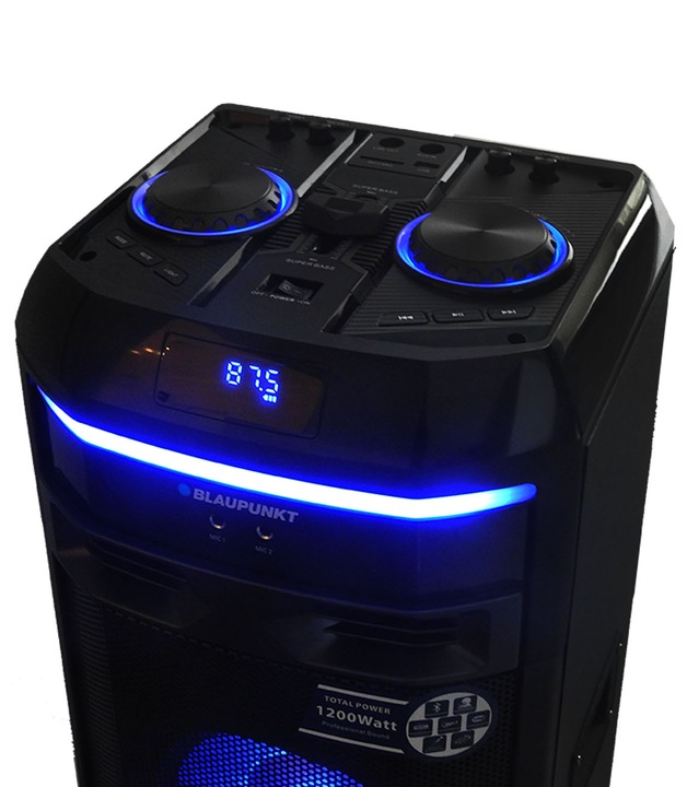 Kolumna Aktywna BLAUPUNKT PS11DB Karaoke BLUETOOTH FM USB 2x Mikrofon PILOT Model PS11DB