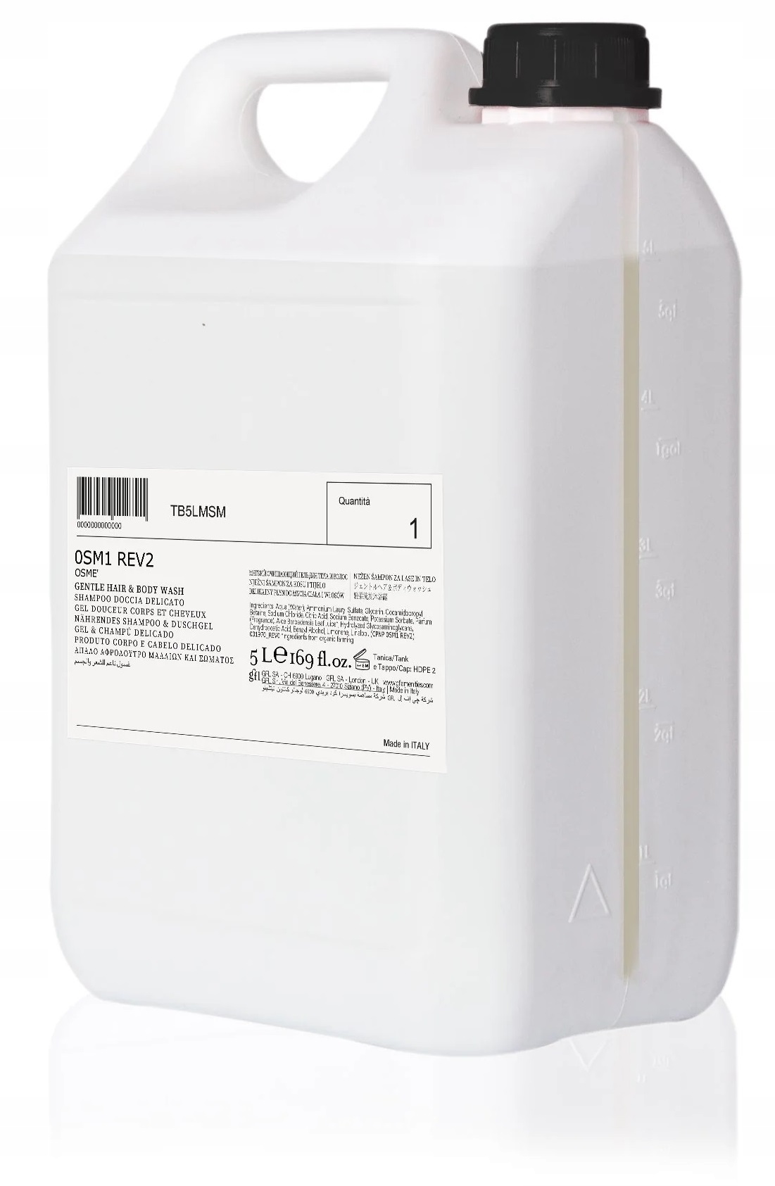 Szampon Żel Pod Prysznic Naturalny Organiczny Nawilżający Spa Hotel 5L Osme