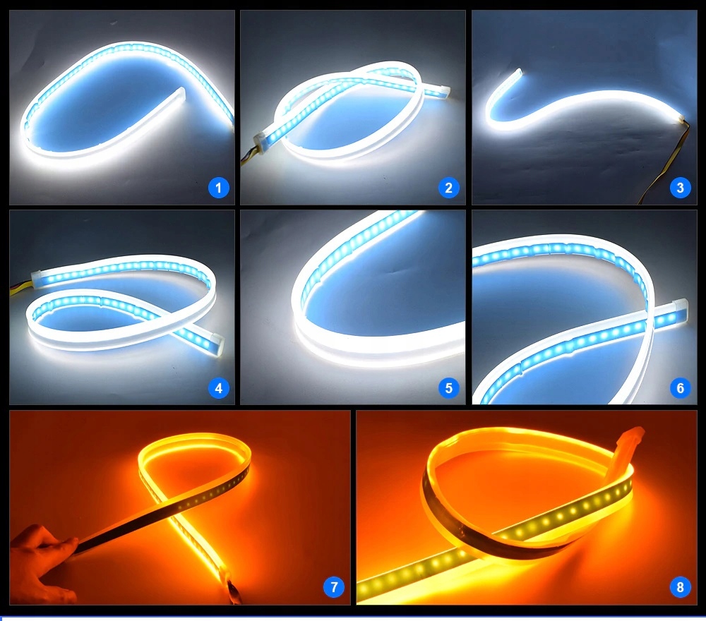 ŚWIATŁA JAZDY DZIENNEJ DRL + KIERUNKOWSKAZY 60cm Typ samochodu Samochody ciężarowe Samochody dostawcze Samochody osobowe