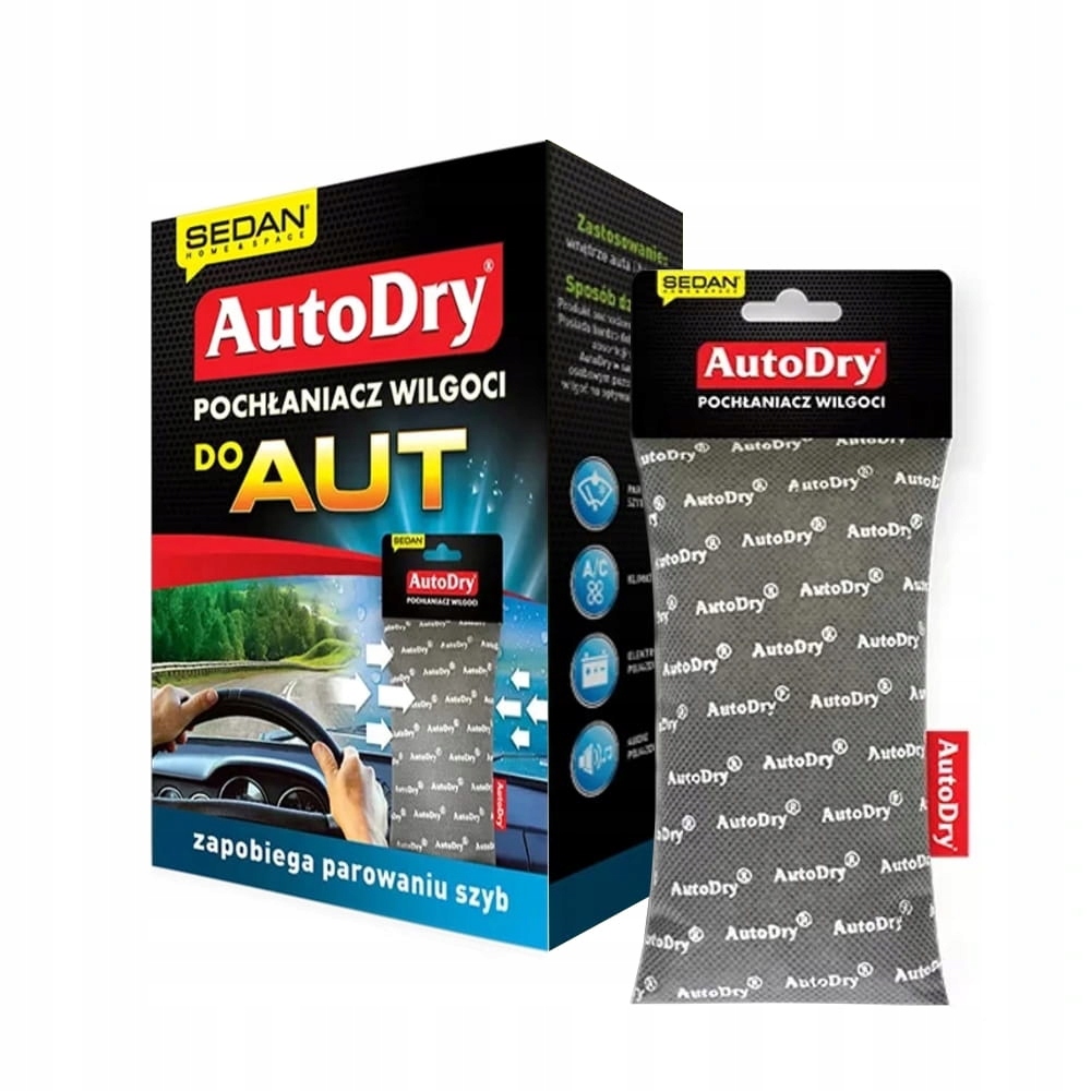 AUTODRY POCHŁANIACZ WILGOCI I ZAPACHÓW DO SAMOCHOD