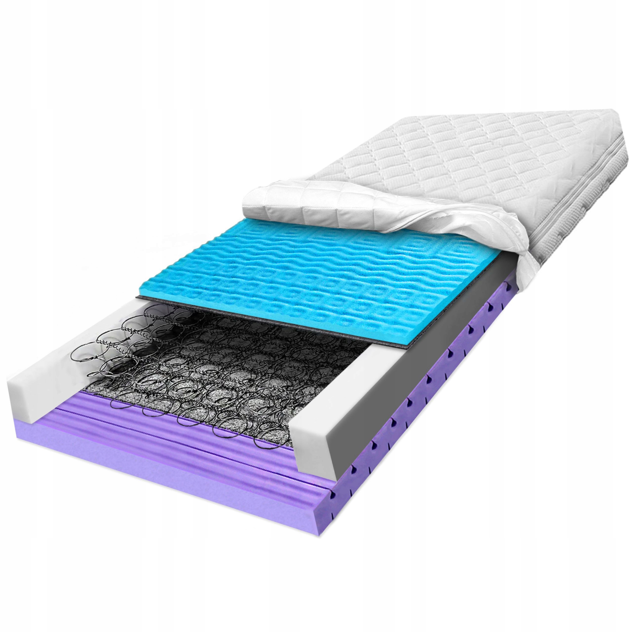 Bonelový matrac 100x170 obojstranný s pružinami, 7 zónový, obrysový H3 22 cm