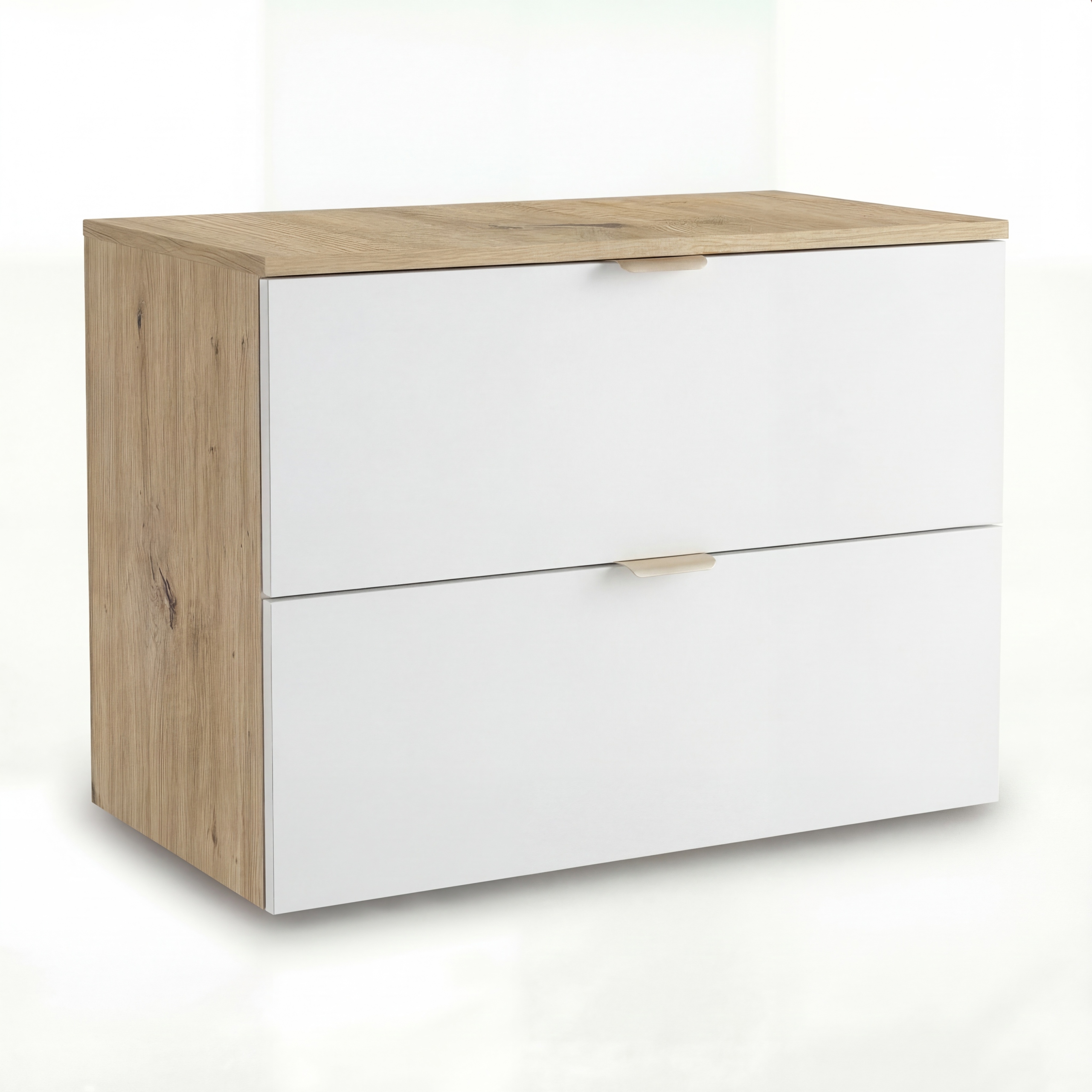 Koupelnová skříňka pod umyvadlo 80 cm Bílá/Dub artisan Orio