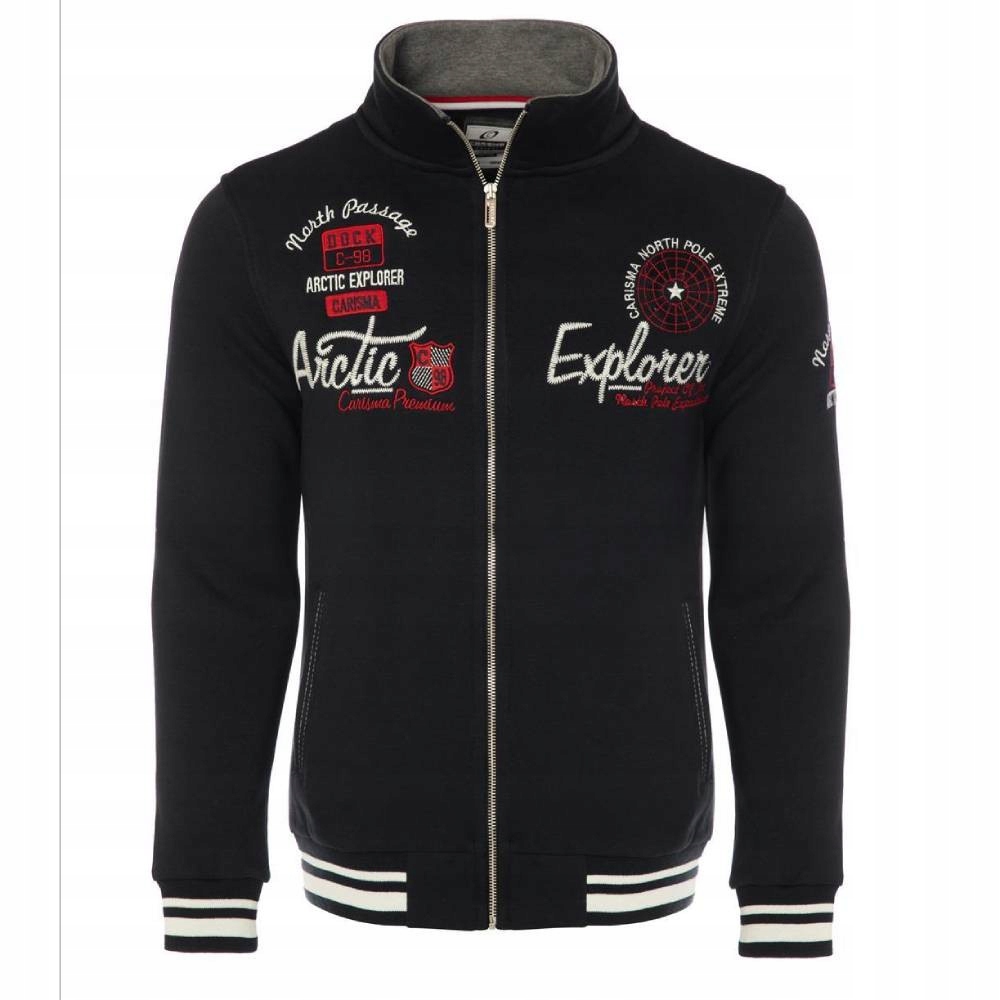 Carisma mikina pánská 5234 s límcem XXL černá