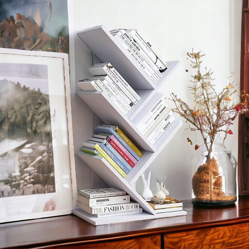 Regał, 5 półek na książki na biurko SZ36B Marka Ecarla