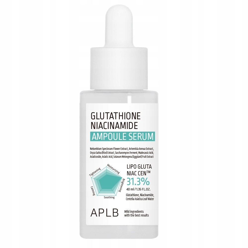Glutathione Niacinamide Ampoule Serum 40 ml Rozjasňující péče o obličej